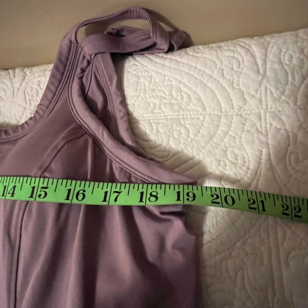 All in Motion Mauve tennis dress built in shorts & bra w/ removable pads, Large - Picture 4 of 7